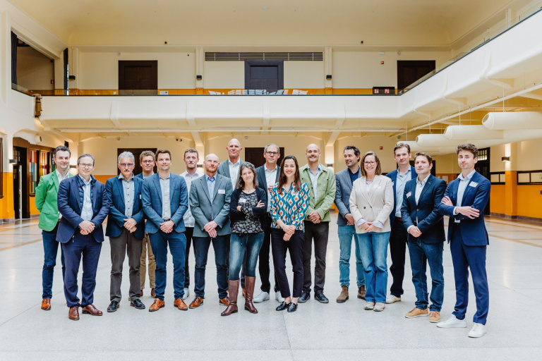 Photo of the EMR H2 Booster project partners at the closing conference in Genk
